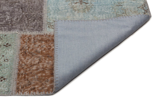 Iskece Grey Vintage Wool Handmade Area Rug 9'0" x 12'0"