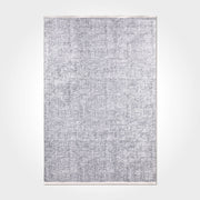 Modern Chenille Area Rug – Washable Non Slip Grey Cotton Chenille Carpet