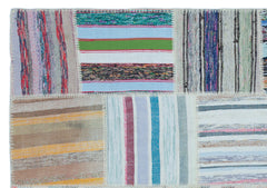 Teselya 22508 Multy Striped Wool Handmade Area Rug 5'3" x 7'5"