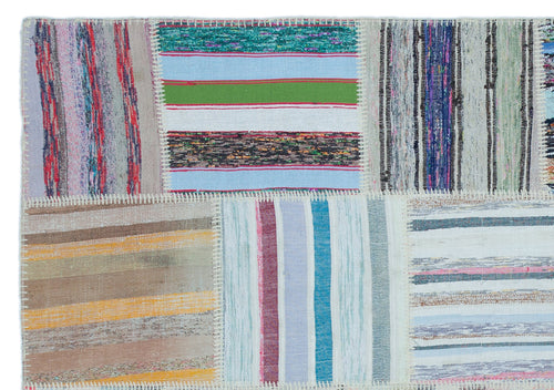 Teselya 22508 Multy Striped Wool Handmade Area Rug 5'3" x 7'5"