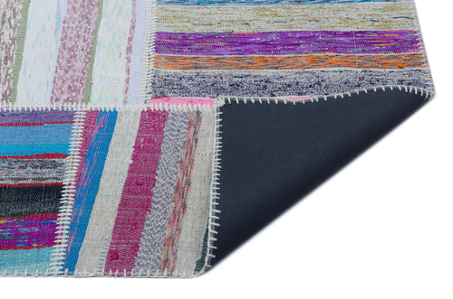 Teselya 22510 Multy Striped Wool Handmade Area Rug 5'3" x 7'6"