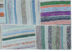 Teselya 22510 Multy Striped Wool Handmade Area Rug 5'3" x 7'6"