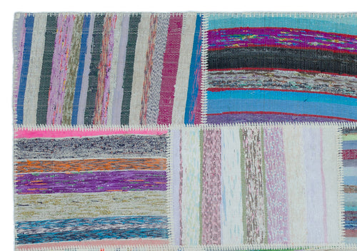 Teselya 22510 Multy Striped Wool Handmade Area Rug 5'3" x 7'6"