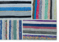 Teselya 22512 Multy Striped Wool Handmade Area Rug 5'3" x 7'5"