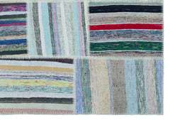 Teselya 22518 Multy Striped Wool Handmade Area Rug 5'3" x 7'6"