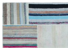 Teselya 22518 Multy Striped Wool Handmade Area Rug 5'3" x 7'6"
