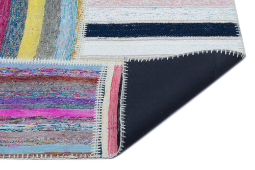 Teselya 22519 Multy Striped Wool Handmade Area Rug 5'3" x 7'5"