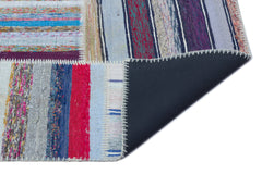 Teselya 22522 Multy Striped Wool Handmade Area Rug 5'3" x 7'5"