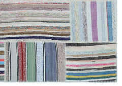 Teselya 22522 Multy Striped Wool Handmade Area Rug 5'3" x 7'5"