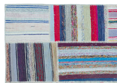 Teselya 22522 Multy Striped Wool Handmade Area Rug 5'3" x 7'5"