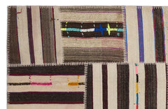 Teselya 2253 Striped Wool Handmade Area Rug 5'3" x 7'7"