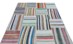 Teselya 22541 Multy Striped Wool Handmade Area Rug 5'3" x 7'5"