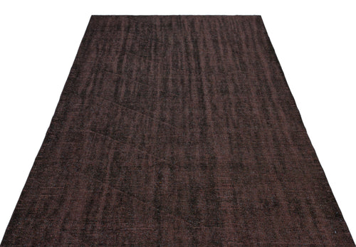 Atina Brown Vintage Wool Handmade Area Rug 5'5" x 8'8"