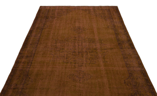 Atina Brown Vintage Wool Handmade Area Rug 5'10" x 10'2"
