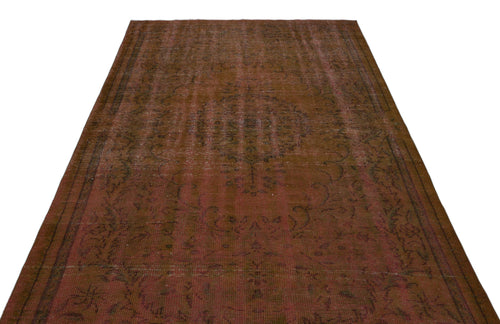 Atina Brown Vintage Wool Handmade Area Rug 6'0" x 10'1"