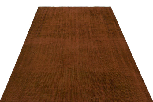 Atina Brown Vintage Wool Handmade Area Rug 4'9" x 9'7"