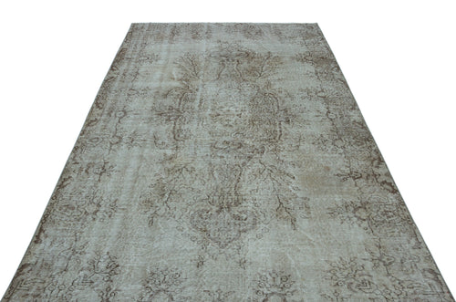 Atina Blue Vintage Wool Handmade Area Rug 5'11" x 9'7"