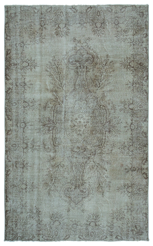 Atina Blue Vintage Wool Handmade Area Rug 5'11" x 9'7"