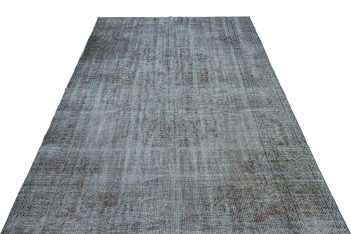 Atina Blue Vintage Wool Handmade Area Rug 5'9" x 8'10"