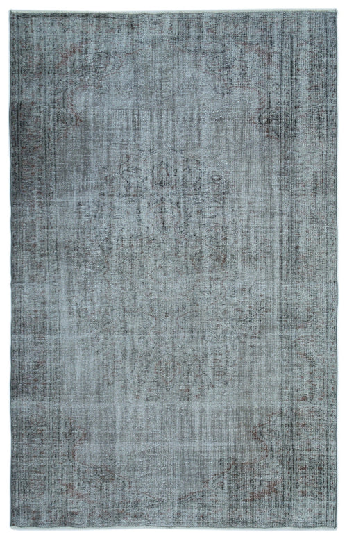 Atina Blue Vintage Wool Handmade Area Rug 5'9" x 8'10"