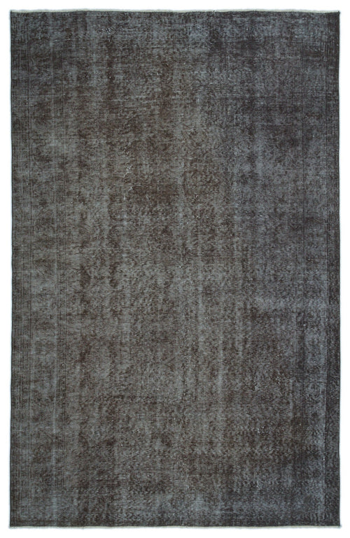 Atina Grey Vintage Wool Handmade Area Rug 5'8" x 8'11"