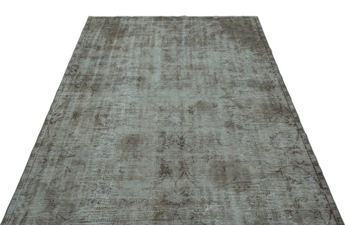 Atina Grey Vintage Wool Handmade Area Rug 5'5" x 9'0"