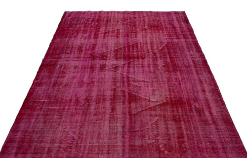 Atina Red Vintage Wool Handmade Area Rug 5'9" x 9'1"