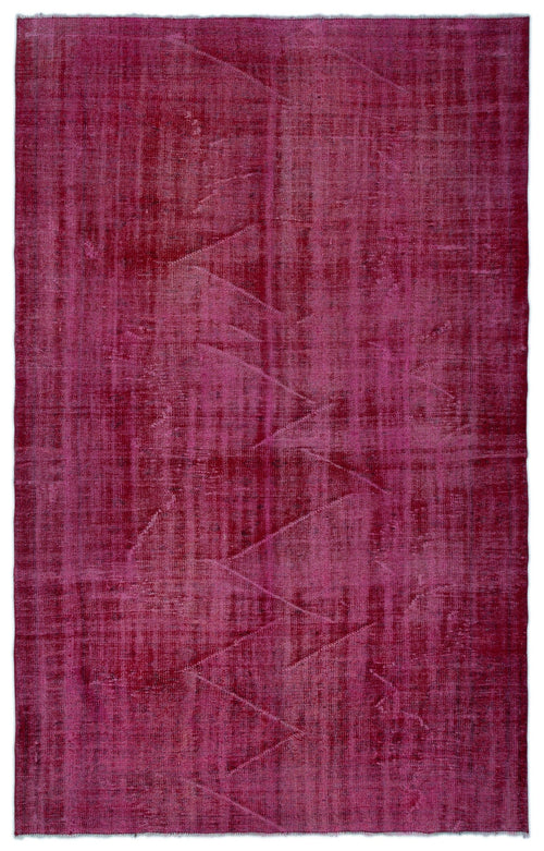 Atina Red Vintage Wool Handmade Area Rug 5'9" x 9'1"