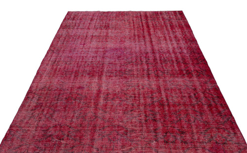 Atina Red Vintage Wool Handmade Area Rug 6'0" x 8'7"