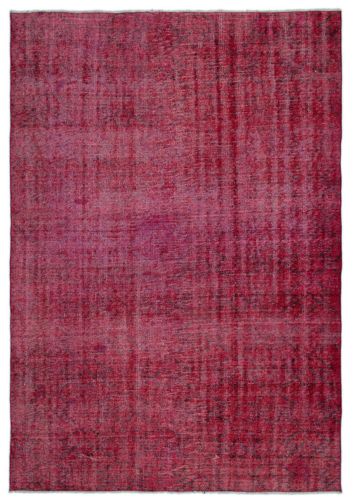 Atina Red Vintage Wool Handmade Area Rug 6'0" x 8'7"