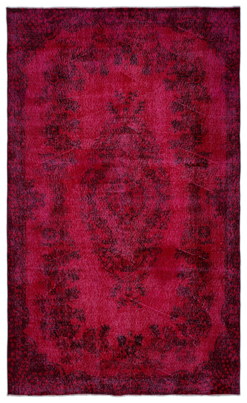 Atina Red Vintage Wool Handmade Area Rug 6'9" x 8'2"