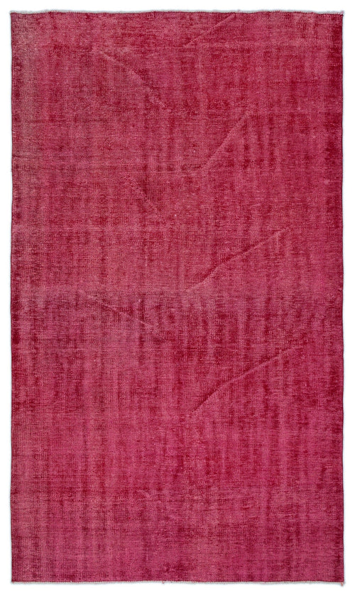 Atina Red Vintage Wool Handmade Area Rug 5'3" x 9'0"