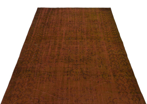 Atina Brown Vintage Wool Handmade Area Rug 5'8" x 7'10"