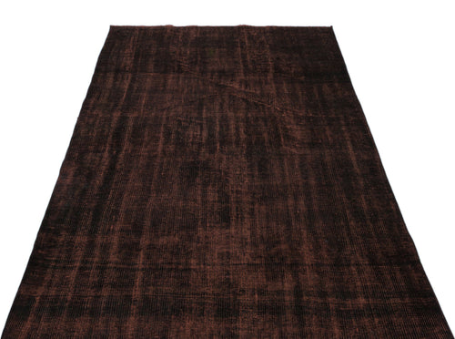 Atina Brown Vintage Wool Handmade Area Rug 4'11" x 7'10"