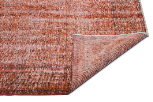 Atina Orange Vintage Wool Handmade Area Rug 4'6" x 8'0"