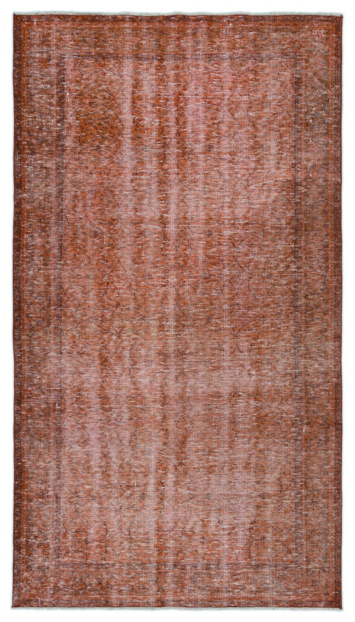 Atina Orange Vintage Wool Handmade Area Rug 4'6" x 8'0"