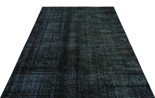 Atina Black Vintage Wool Handmade Area Rug 5'8" x 9'8"