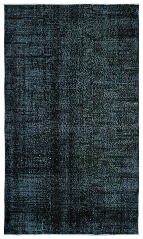 Atina Black Vintage Wool Handmade Area Rug 5'8" x 9'8"