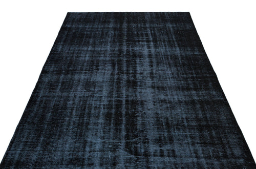 Atina Black Vintage Wool Handmade Area Rug 5'9" x 10'6"