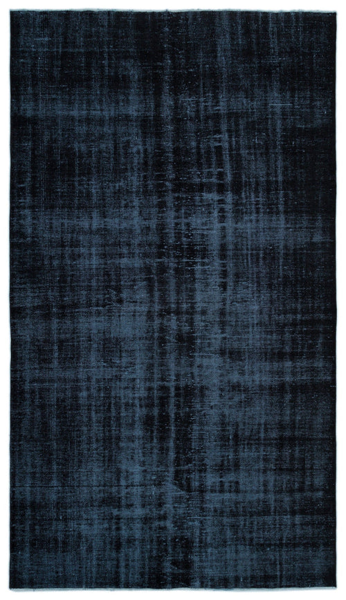 Atina Black Vintage Wool Handmade Area Rug 5'9" x 10'6"