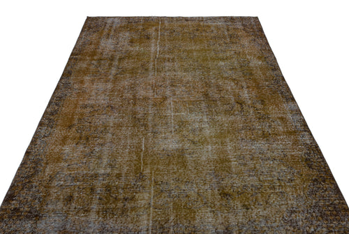 Atina Brown Vintage Wool Handmade Area Rug 5'9" x 8'10"