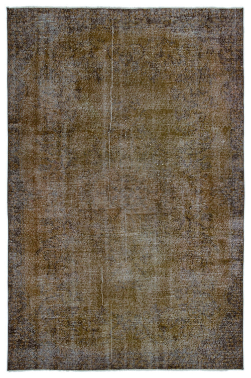 Atina Brown Vintage Wool Handmade Area Rug 5'9" x 8'10"