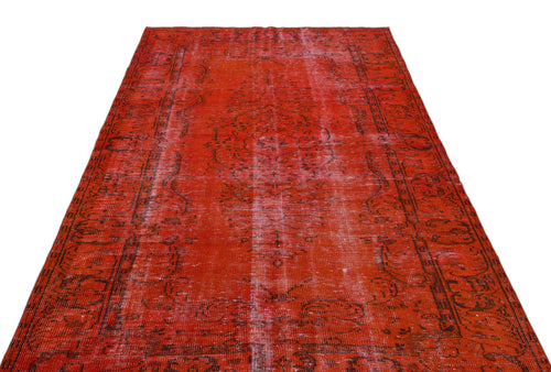 Atina Red Vintage Wool Handmade Area Rug 5'8" x 9'9"