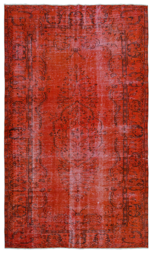 Atina Red Vintage Wool Handmade Area Rug 5'8" x 9'9"