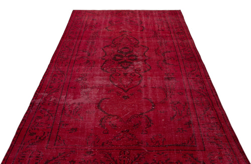 Atina Red Vintage Wool Handmade Area Rug 5'9" x 9'3"