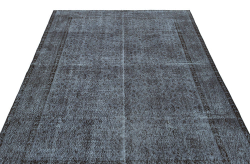 Atina Grey Vintage Wool Handmade Area Rug 6'0" x 9'4"