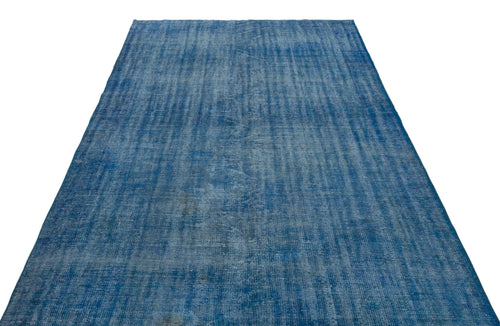 Atina Blue Vintage Wool Handmade Area Rug 6'0" x 9'9"