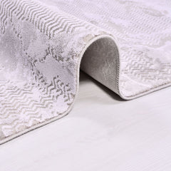 Modern Area Rug – Machine Made Rug with 10 mm Pile Height, Cream Color Carpet