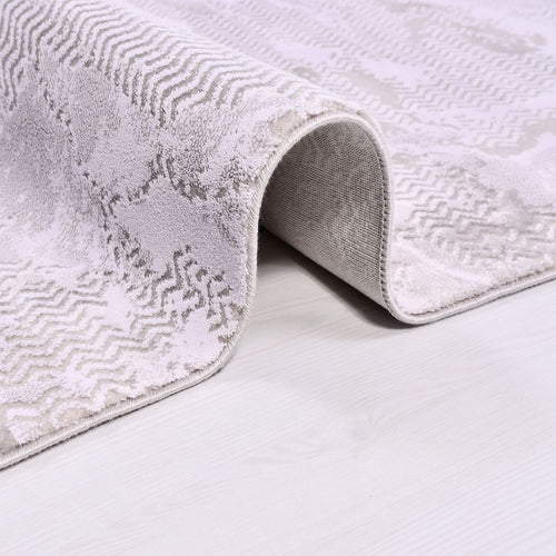 Modern Area Rug – Machine Made Rug with 10 mm Pile Height, Cream Color Carpet