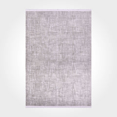 Beige Striped Area Rug – Machine Made Rug With 10 Mm Pile, Soft Texture Carpet